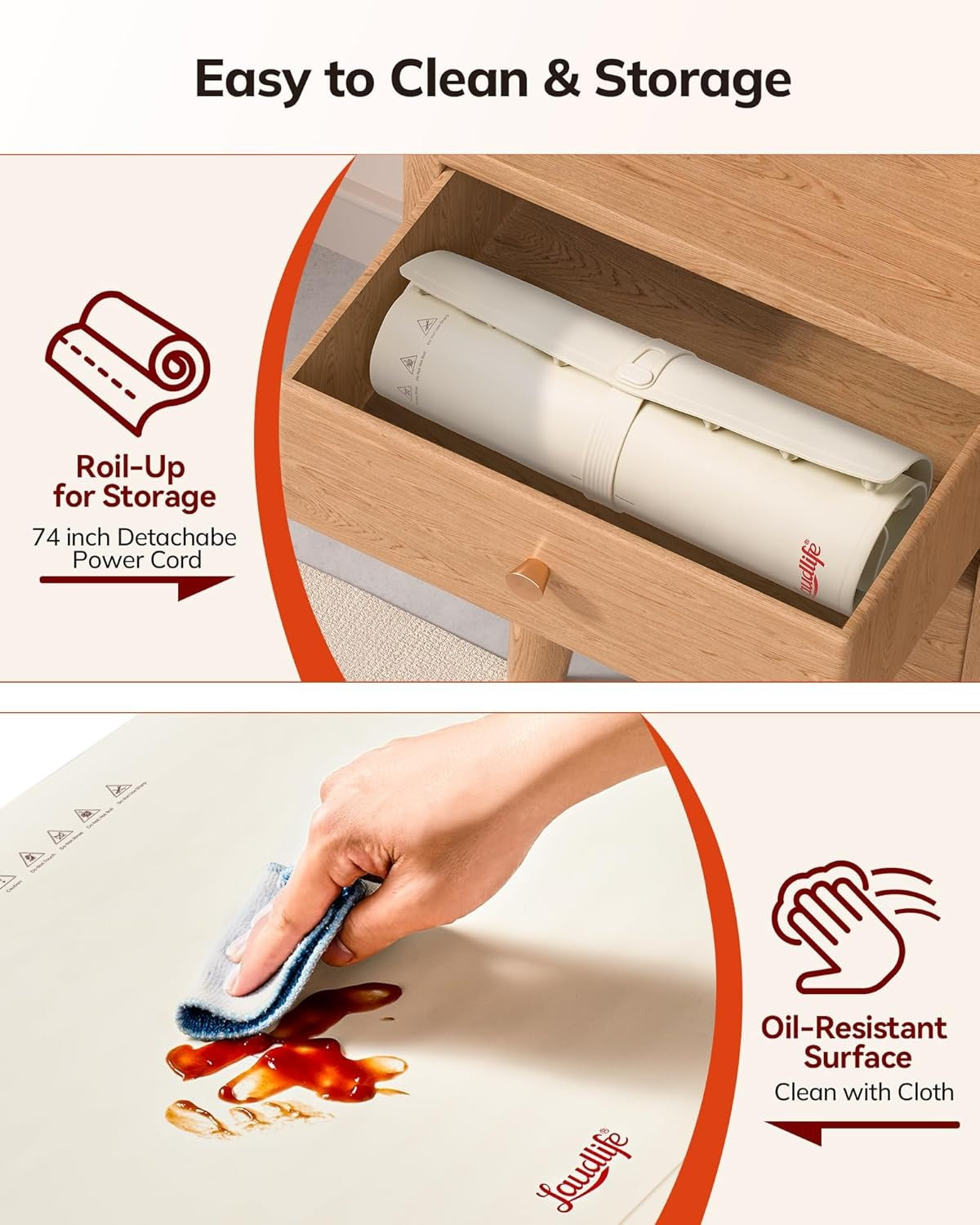 Tempura™ – Plateau Chauffant Pliable Intelligent