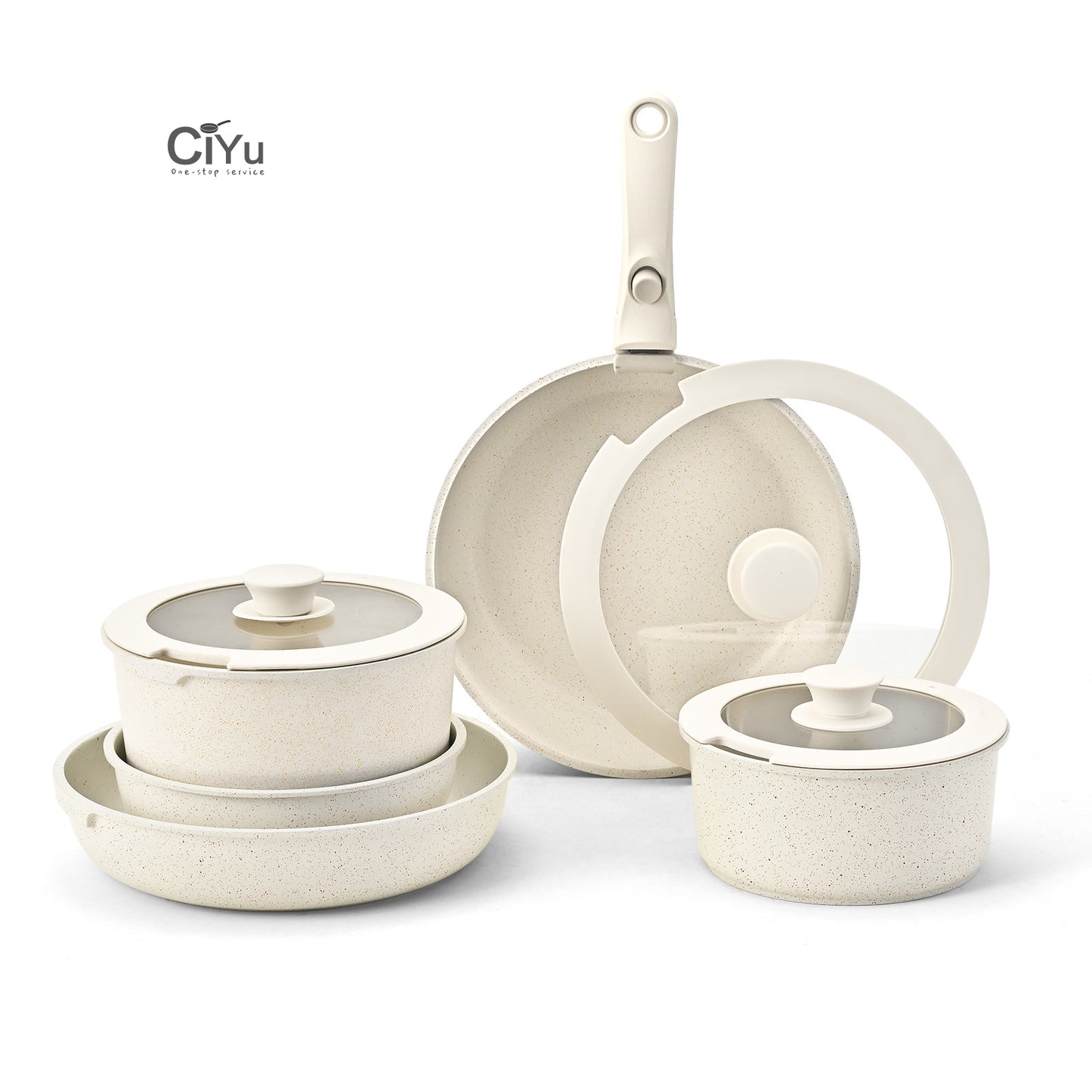 CulinaSet™ – Set de Cuisine Deluxe 15 Pièces avec Poignées Amovibles